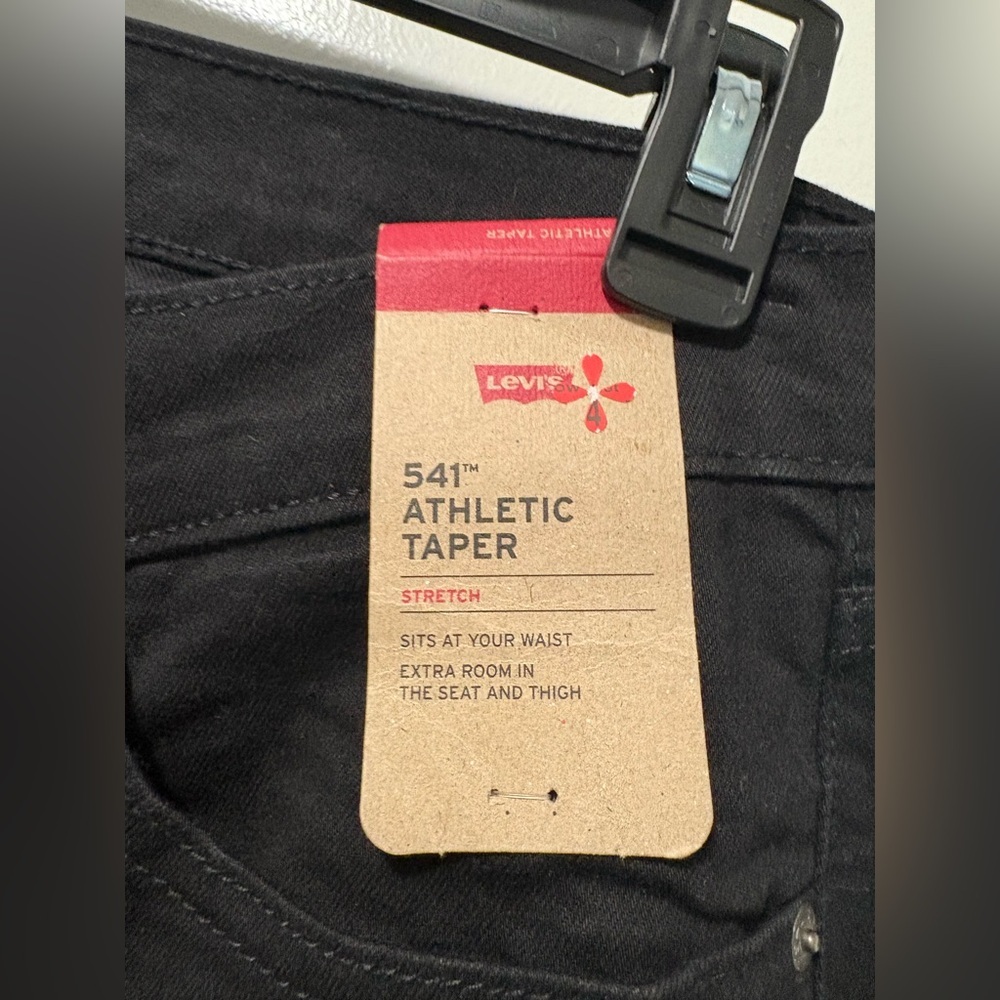 Levi's Mens 504 Taper Fit Black Jeans 36 x 34 NWT - Picture 10 of 10